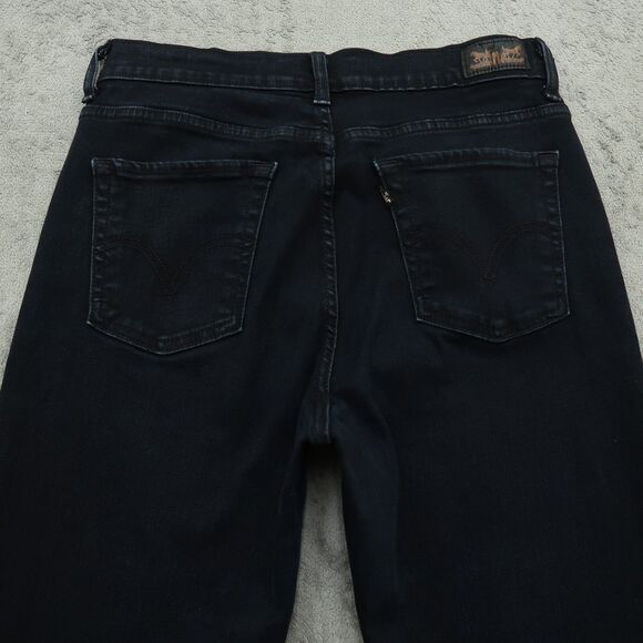 Levi's 512 Jeans Women's Size 10M Dark Blue High-Rise Slimming Skinny 32" inseam - Picture 13 of 16